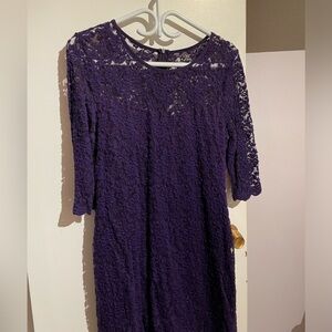Stretchy Deep Purple Dress